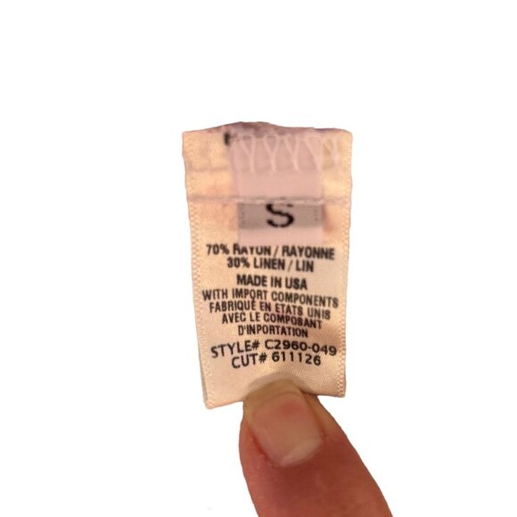 Cloth & Stone   S Pink, Blue   Rayon, Linen - Picture 4 of 5